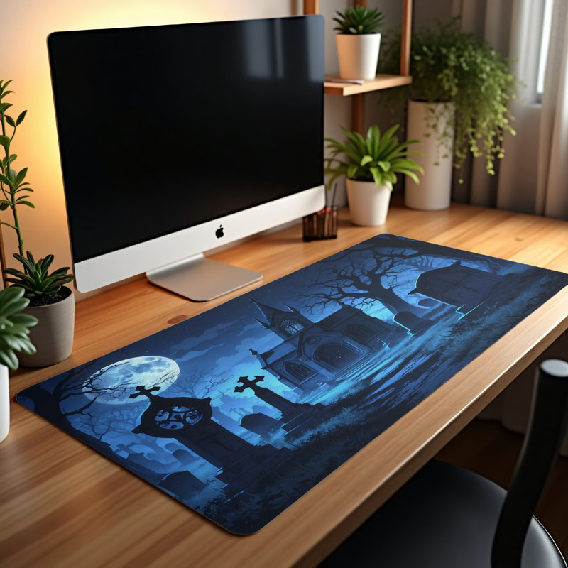 Polyester Desk Pad, 31.5x15.5