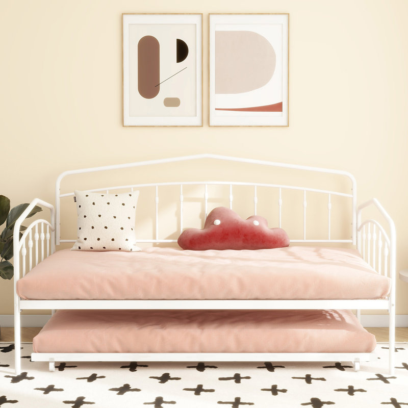 Cemre Metal Daybed, White