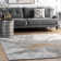 Ogrady Modern Abstract Power Loom Silver Rug