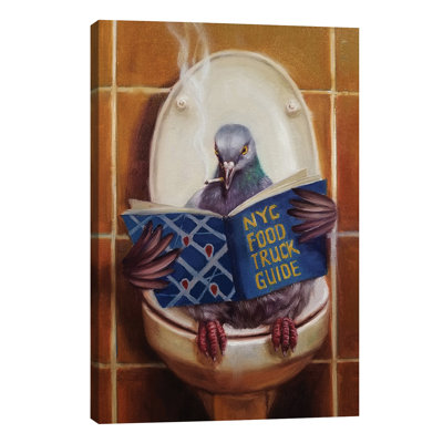 Stool Pigeon by Lucia Heffernan - Wrapped Canvas Painting