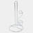 11" Tall - Silver Metal Paper Towel Holder