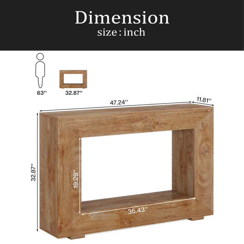Table d'entrée pour canapé, table d'appoint en bois, console, Bois