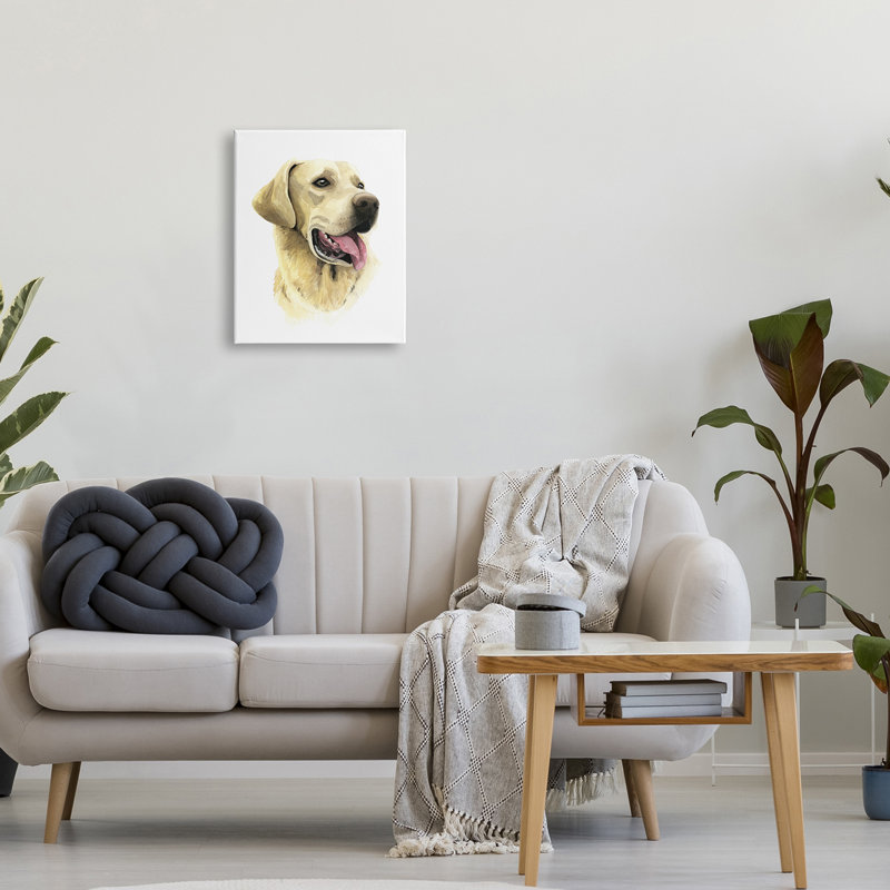 Labrador Retriever énergique, Plaque murale, H 16 po x l 20 po