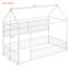 Structure de lit simple en métal avec clôture, tablettes et conception unique pour les chambres confortables-2037126036-2037126039