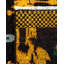 Tapis unique noué à la main Rochele - jaune