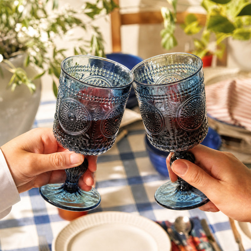 Verre à pied 9,47 oz (ensemble de 6), Bleu
