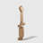 Burlywood Geometric Stacked Solid wood Decorative Object