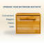 Bamboo Bathroom Storage Container Bathroom Tray Tumbler