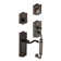 Parthenon Handleset with Single Cylinder Deadbolt and F Grip with Portofino Lever