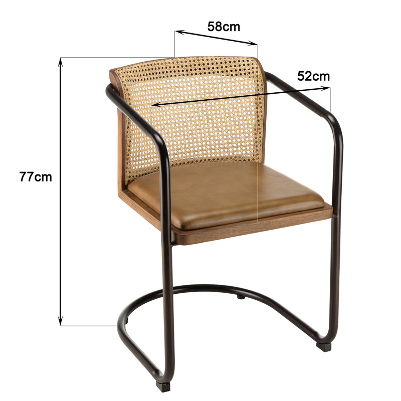 Alphon Armchair in Brown