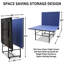 Ensemble de table de ping-pong pliable et portable de 9 pi pour tennis de table de taille moyenne pliable