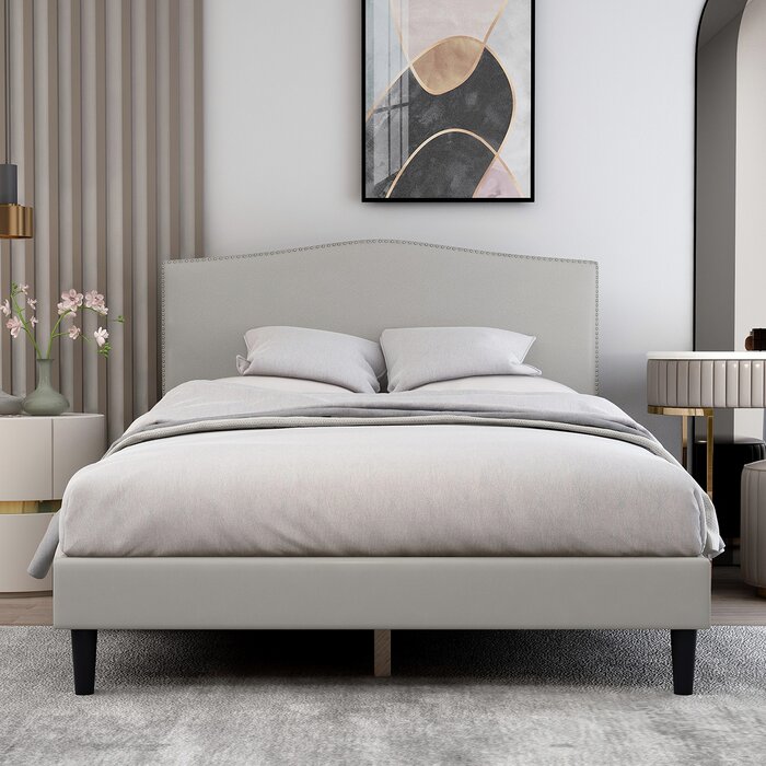 Red Barrel Studio® Weskan Upholstered Low Profile Platform Bed ...