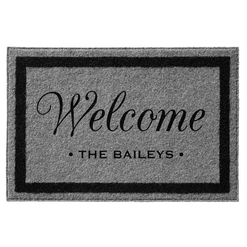 Tapis d'entrée / extérieur antidérapant Laquida, Oui, Gris, L 36 po x L 72 po