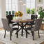 Ensemble de table et chaises de cuisine rondes pour 4-1224021575-1224021573