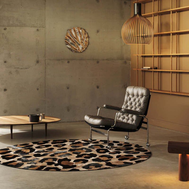 Amur Rug Round - Caramel