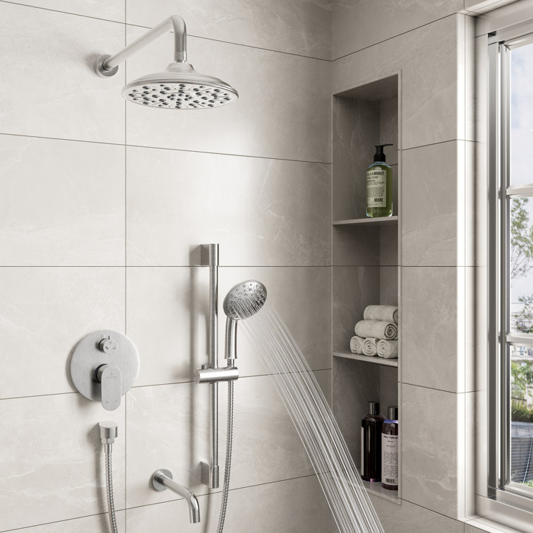 Retro Complete Shower System with Rough-in Valve