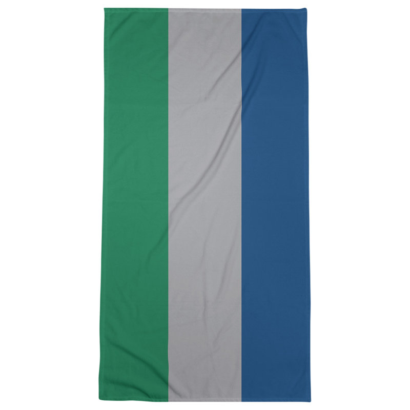 Vancouver Lightweight Bath Towel, Green/Cool Gray/Dark Blue, Microfiber
