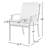 Stainless Steel Outdoor Dining Armchair with Cushions-690841990