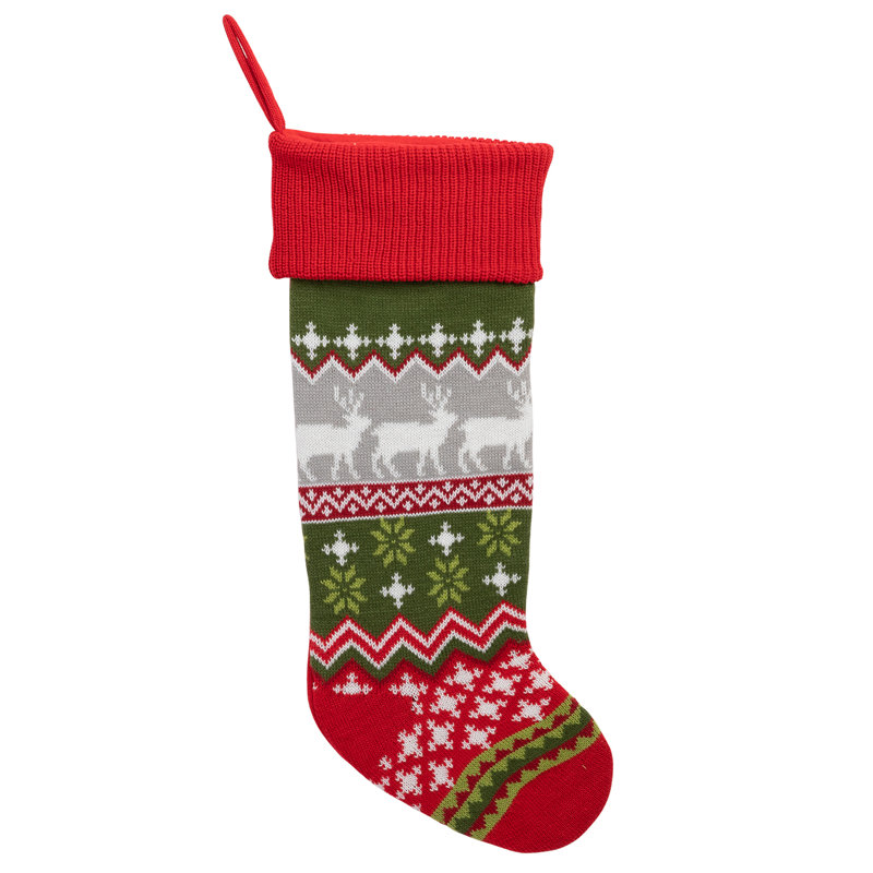 Personalized Fair Isle Stocking, Yes