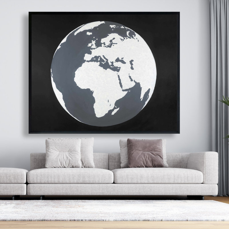 Earth Print On Canvas