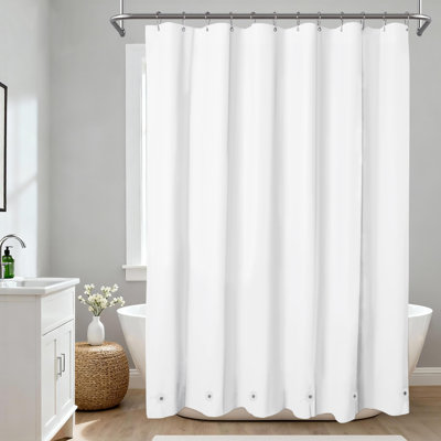 Solid Color PEVA Waterproof Single Shower Curtain Liner - Basics by Wayfair™