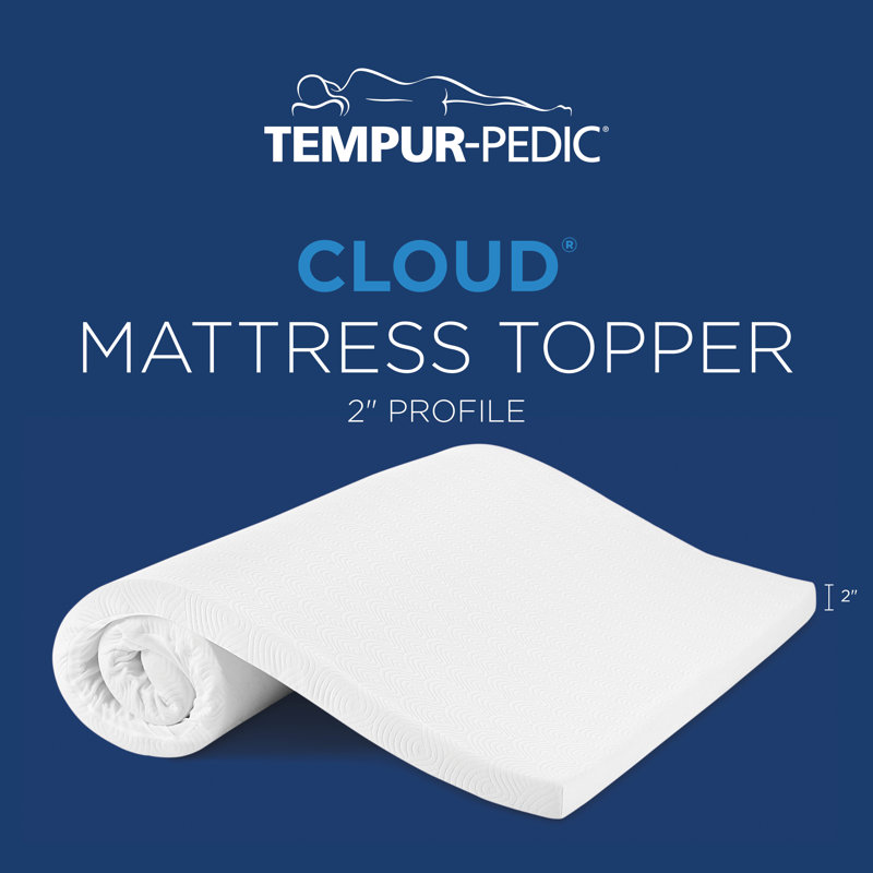 TEMPUR-Cloud 2" Memory Foam Mattress Topper, King