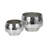 Planters Metal Reflective Mosaic Tile Indoor Outdoor Home Garden Set of 2 - 8", 6" Silver & Metallic-243330048