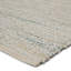 Tapis blanc / gris / bleu sarcelle fait à la main Ian-32556067