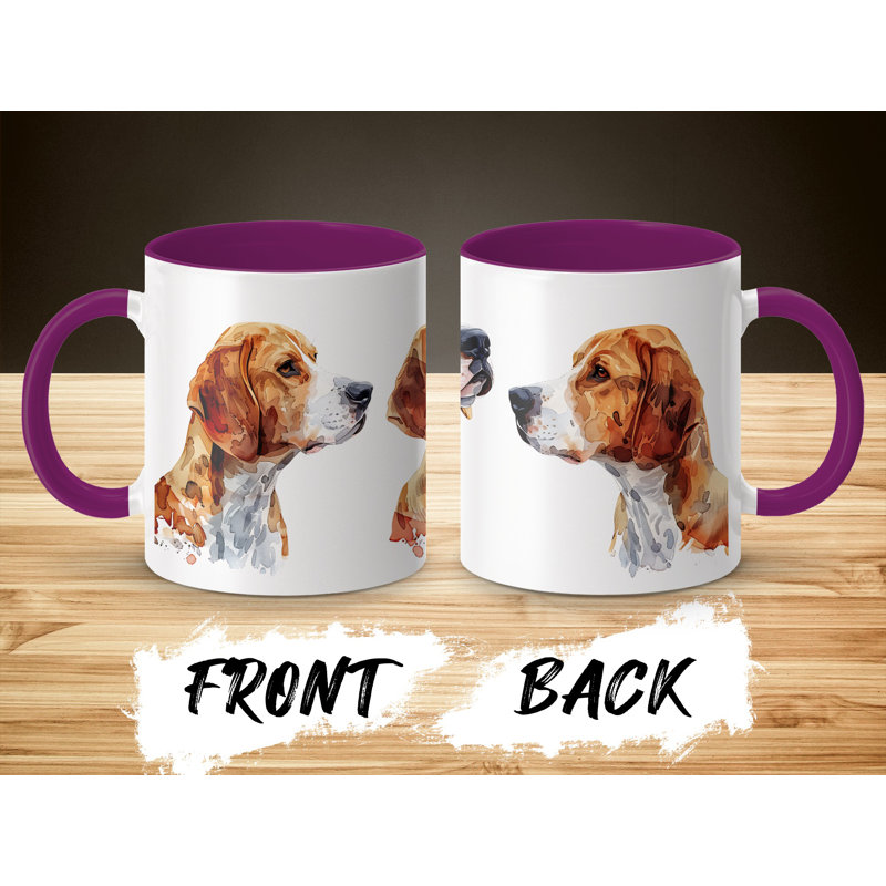 Ceramic Coffee Mug, Purple, 2