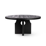 Allandale Round Dining Table in Black Elm