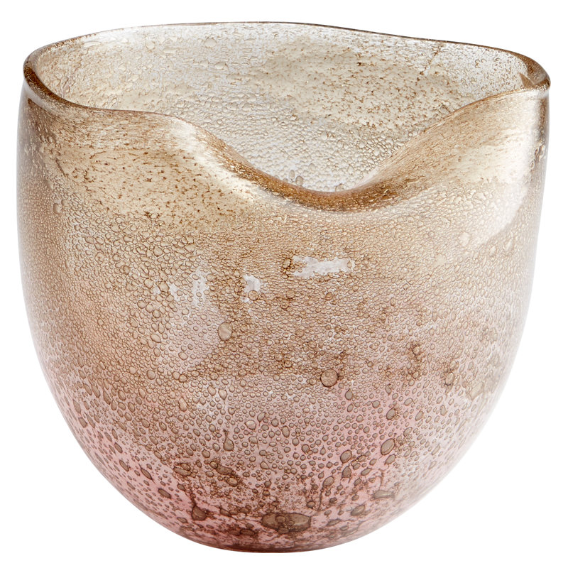 Prospero Glass Table Vase, 8.25" H x 8.25" W x 8.25" D