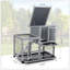 Detachable Rabbit Hutch With Removable Tray And Rolling Casters, Perfect For Small Animals-116521455