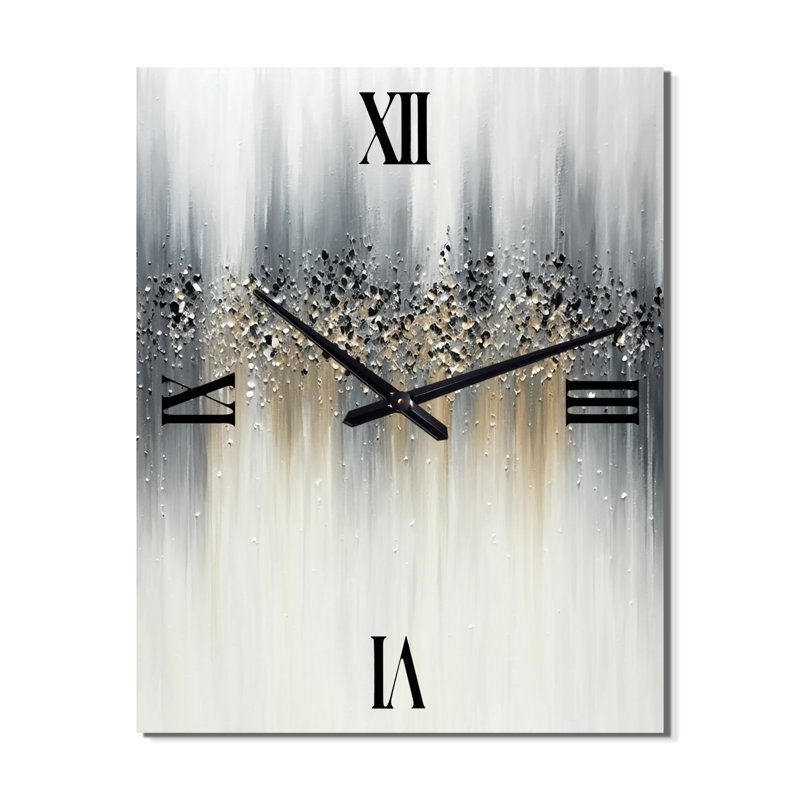 Gentle Serenity - Peinture abstraite horloges murales, Petit