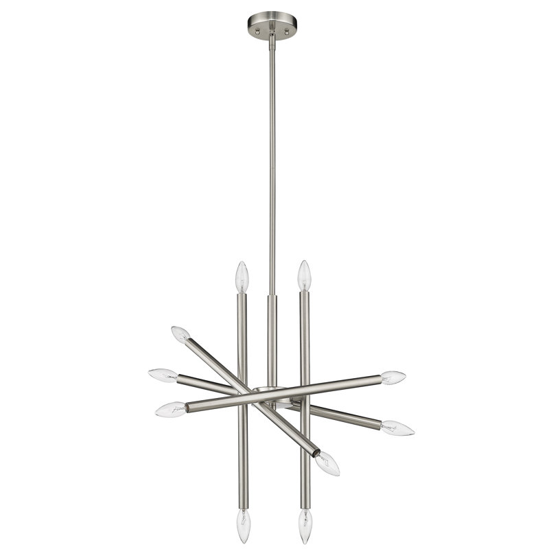 Lustre linéaire spoutnik moderne à 10 lumières Handley