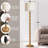 Rustic Floor Lamp With 3 Color Temperatures - 62 Inch Retro Farmhouse Standing Lamp For Living Room, Modern Tall Corner Lamp With Rotary Switch For Bedroom, Dining Room