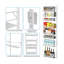 8-Tier Over The Door Organiser With Adjustable Basket,Large Space, Removable, Rust Proof,White