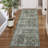 Vintage Machine Washable Rug for Living Room  Non Slip Non Shedding Floor Cover  Low Pile Carpet Foldable Floral Print Soft Mat for Nursery Bedroom Office-507856942
