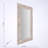 Full Length Mirror | Decorative Framed Mirror | Rustic White Wood Hand carved Rectangle Mirror Accent, 36 x 72" | Floor Mirror