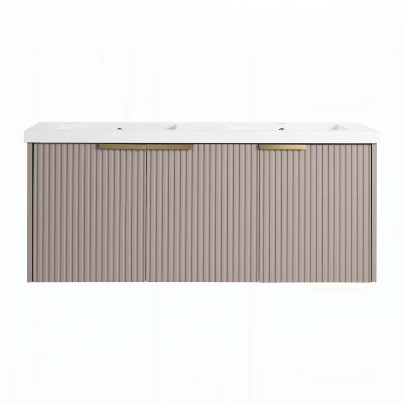 Meuble-lavabo moderne avec plusieurs fonctionnalités avancées pour un rangement et un style améliorés, Noir, Kaki
