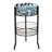 33" H X 18" W - 2-Tier Black Circular Wire Dump Bin Display