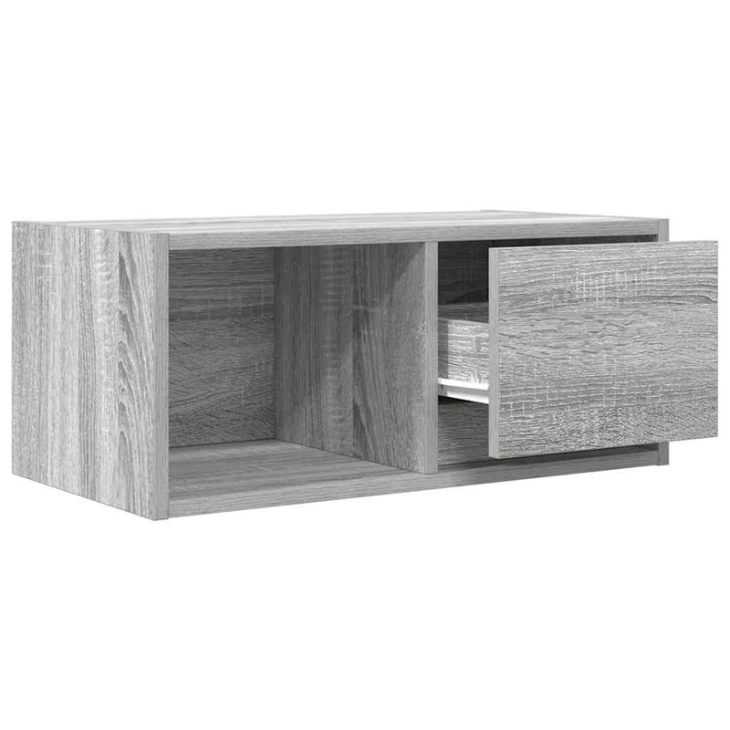 TV Cabinet 80X31x25.5 Cm Engineered Wood, 60 cm, Grey Sonoma