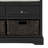 44" Wide Shoe Storage Bench with Cushion Entryway Bench Storage Bench with 3 Drawers and 3 Rattan Baskets-100649656