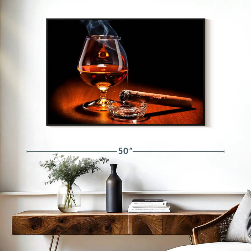 Boisson au cigare et au cognac Yarlin, H 27 po x l 40 po