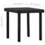 Table de bout extérieure pour l'extérieur, plateau carré de 16 pouces, rotin de polyester brun tissé