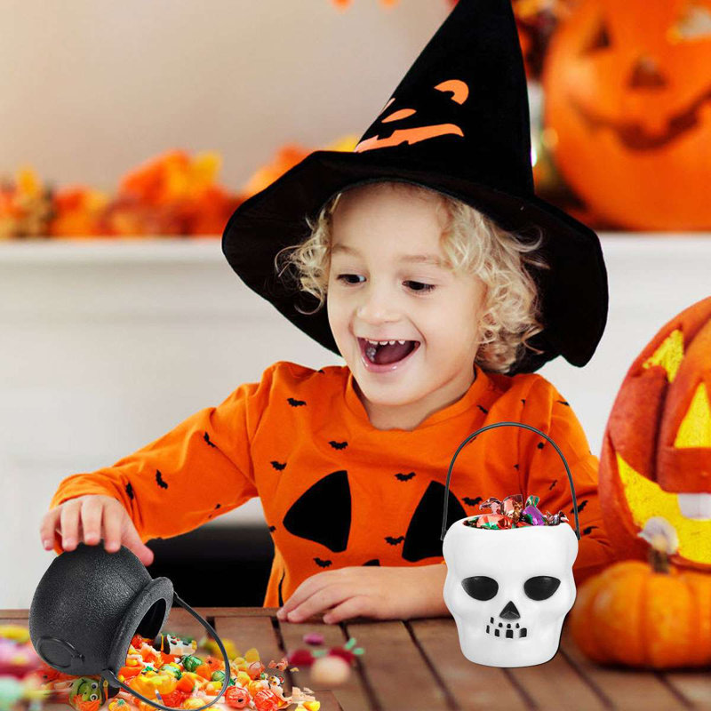 Ensemble de 12 mini seaux à chaudrons d'Halloween