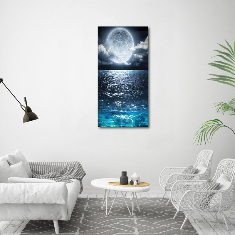 Full Moon - Wrapped Canvas Print, 120cm H x 60cm W