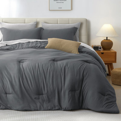 Ensemble d'édredon pour lit double 7 pièces Suncomfy