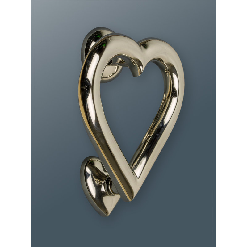 Paige Love Heart Door Knocker, Nickel