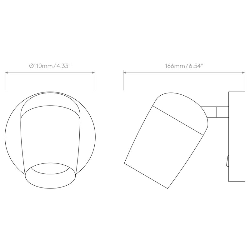 Koto 1 - Light Spotlight, Matte White