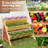 Kace 3-tier Vertical Garden Bed Wooden Elevated Planter Bed W/ Legs Storage Shelf Raised Bed Kit